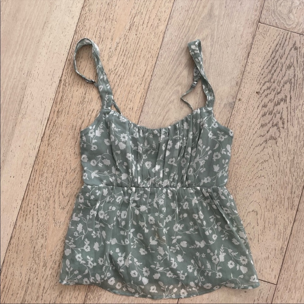 abercrombie floral top